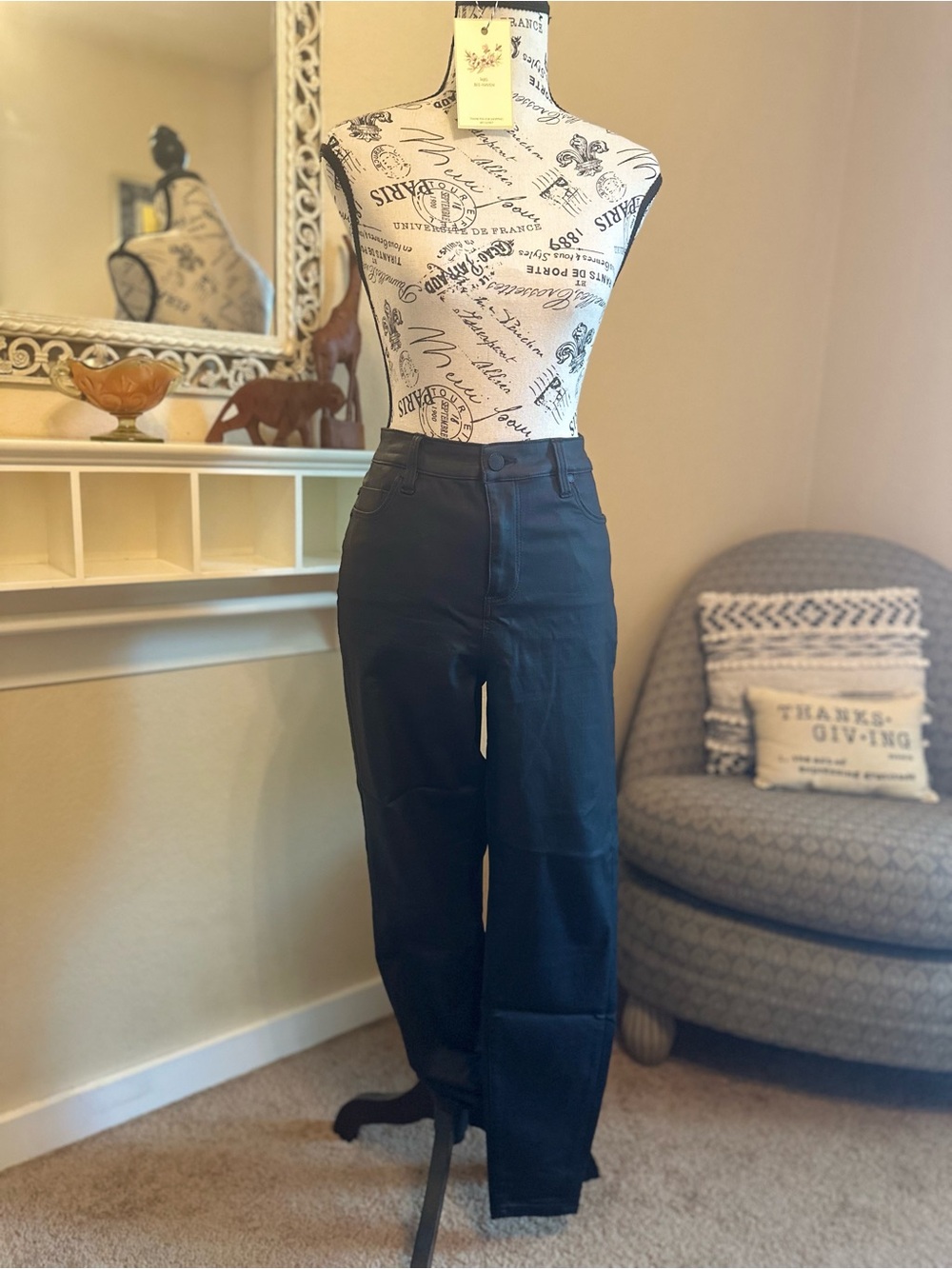 Liverpool the skinny leather-look pants